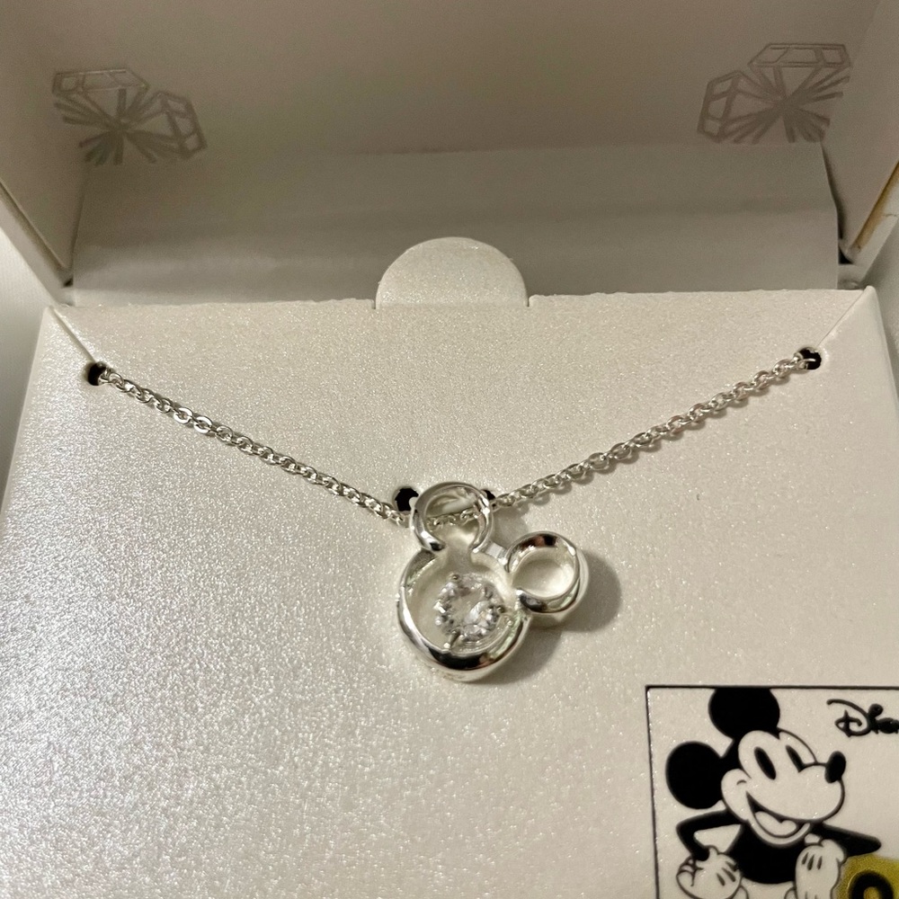 DISNEY AND SWAROVSKI MICKEY NECKLACE NEW IN BOX